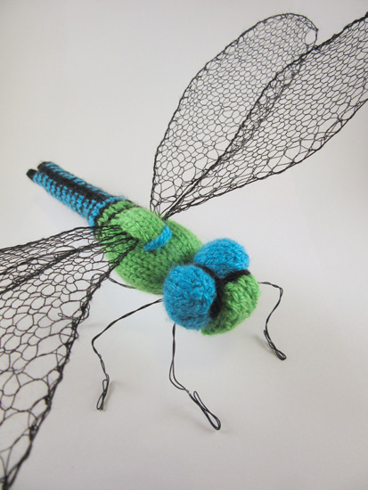 dragonfly at an angle